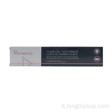 Dentifricio sbiancante per denti al carbone organico da 125 ml all&#39;ingrosso